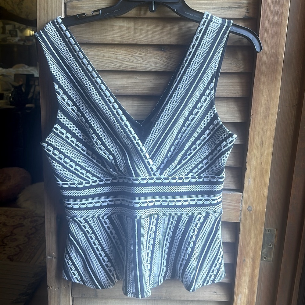 Anthropologie peplum knit top, size small